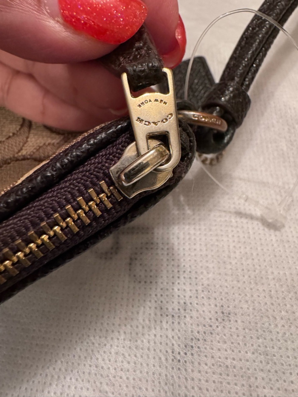 Coach Corner Zip Wristlet - Picture 13 of 13
